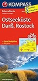 KOMPASS Fahrradkarte 3019 Ostseeküste, Darß, Rostock, 1:70.000: Fahrradkarte. GPS-genau
