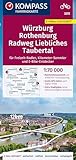 KOMPASS Fahrradkarte 3372 Würzburg, Rothenburg, Radweg Liebliches Taubertal 1:70.000: reiß- und wetterfest mit Extra-Stadtplänen