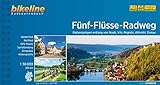Fünf-Flüsse-Radweg: Radvergnügen entlang von Naab, Vils, Pegnitz, Altmühl, Donau - 300 km, 1:50.000, wetterfest/reißfest, GPS-Tracks Download, LiveUpdate (Bikeline Radtourenbücher)