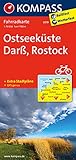 KOMPASS Fahrradkarte 3019 Ostseeküste, Darß, Rostock, 1:70.000: Fahrradkarte. GPS-genau
