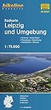 Radkarte Leipzig und Umgebung (RK-SAX01): Grimma, Halle/Saale, Merseburg, Naumburg, Weißenfels, Wurzen; 1:75.000, wetterfest/reißfest, GPS-tauglich mit UTM-Netz 1:75.000 (Bikeline Radkarte)