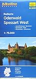 Radkarte Odenwald Spessart West (RK-HES08): Aschaffenburg, Bensheim, Darmstadt, Michelstadt, Miltenberg 1:75.000 (Bikeline Radkarte)