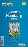Bikeline Radtourenbuch, Radatlas Hamburg: Radstadtplan. Einbahnstraßen, Freizeit- und Radwanderrouten, benutzungspflichtige Radwege, Straßenverzeichnis, wetterfest/reißfest