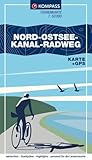 KOMPASS Fahrrad-Tourenkarte Nord-Ostsee-Kanal-Radweg 1:50.000: Von Brunsbüttel bis Kiel. GPX-Datei zum Download, Leporello Karte, reiß- und wetterfest