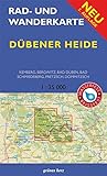 Rad- und Wanderkarte Dübener Heide: Maßstab 1:35.000. Wasser- und reißfest.