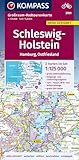 KOMPASS Großraum-Radtourenkarte 3701 Schleswig-Holstein, Hamburg, Ostfriesland 1:125.000: 2 Karten im Set, reiß- und wetterfest, GPS-Daten zum Download (KOMPASS Großraum Fahrradkarte, Band 3701)