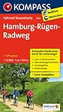Hamburg-Rügen-Radweg 1 : 50 000: Kompakte Radtourenkarte für unterwegs! Reißfest, wetterfest. GPS-genau. Infos zu Sehenswertem, ... (KOMPASS-Fahrrad-Tourenkarten, Band 7019)