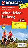 KOMPASS Fahrrad-Tourenkarte Leine-Heide-Radweg 1:50.000: Leporello Karte, reiß- und wetterfest