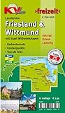 Friesland/Wittmund und Wilhelmshaven: Landkreiskarten inkl. Inseln, Tour de Fries. 1:60.000: KVplan, Radkarte/Freizeitkarte; Tour de Fries / Knotenpunkte (KVplan Ostfriesland-Region)