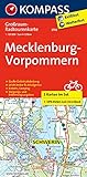Mecklenburg-Vorpommern: Großraum-Radtourenkarte 1:125000, GPX-Daten zum Download (KOMPASS-Großraum-Radtourenkarte, Band 3702)
