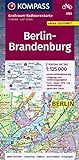 KOMPASS Großraum-Radtourenkarte 3703 Berlin-Brandenburg 1:125.000: 2 Karten im Set, reiß- und wetterfest, GPX-Daten zum Download