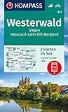 KOMPASS Wanderkarte Westerwald, Siegen, Naturpark Lahn-Dill-Bergland: 2 Wanderkarten 1:50000 im Set inklusive Karte zur offline Verwendung in der ... (KOMPASS-Wanderkarten, Band 847)