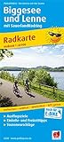 Biggesee und Lenne mit SauerlandRadring: Radkarte mit Ausflugszielen, Einkehr- & Freizeittipps, wetterfest, reissfest, abwischbar, GPS-genau. 1:50000 (Radkarte: RK)