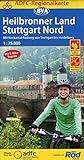 ADFC-Regionalkarte Heilbronner Land - Stuttgart Nord, 1:75.000, mit Tagestourenvorschlägen, reiß- und wetterfest, E-Bike-geeignet, GPS-Tracks ... bis Heidelberg (ADFC-Regionalkarte 1:75000)