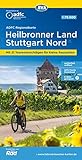 ADFC-Regionalkarte Heilbronner Land - Stuttgart Nord 1:75.000, reiß- und wetterfest, mit kostenlosem GPS-Download der Touren via BVA-website oder ... Rauszeiten (ADFC-Regionalkarte 1:75000)