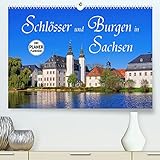Schlösser und Burgen in Sachsen (Premium, hochwertiger DIN A2 Wandkalender 2021, Kunstdruck in Hochglanz)