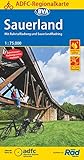 ADFC-Regionalkarte Sauerland mit Tagestouren-Vorschlägen, 1:75.000, reiß- und wetterfest, GPS-Tracks Download: Mit RuhrtalRadweg und SauerlandRadring (ADFC-Regionalkarte 1:75000)
