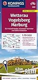 KOMPASS Fahrradkarte 3359 Wetterau, Vogelsberg, Marburg 1:70.000: reiß- und wetterfest mit Extra Stadtplänen