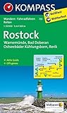 KOMPASS Wanderkarte Rostock - Warnemünde - Bad Doberan: Wanderkarte mit Aktiv Guide, Radwegen und Reitwegen. GPS-genau. 1:50000 (KOMPASS-Wanderkarten, Band 735)