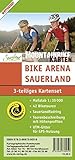 Bike Arena Sauerland: 3-teiliges Kartenset im Maßstab 1:35 000: 42 Biketouren, SauerlandRadring, Tourenbeschreibung mit Höhenprofilen, UTM-Gitter für GPS-Nutzung. Wetterfest